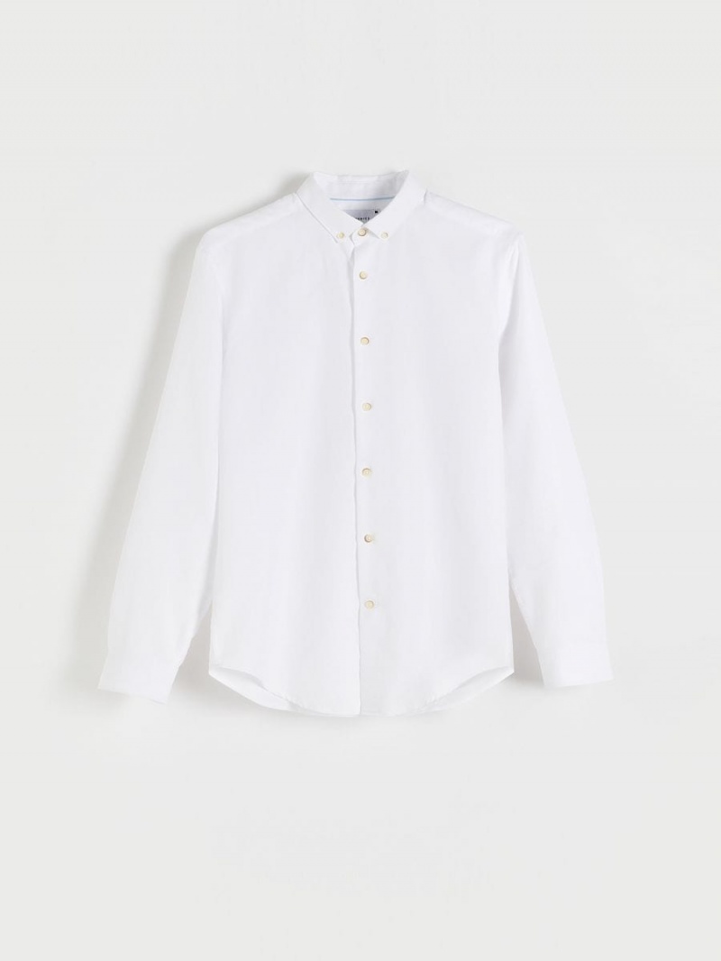 Reserved Regular fit shirt Białe | FMQAYWO-79