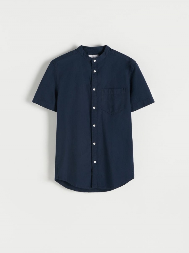 Reserved Regular fit shirt Granatowe | XMWVCBK-16