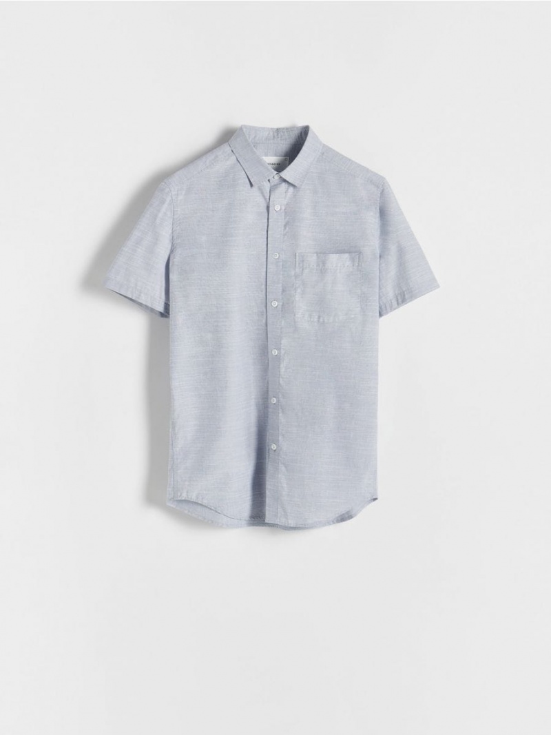 Reserved Regular fit shirt Niebieskie | NRKEAVU-05