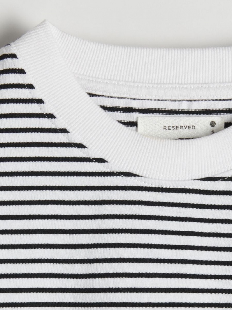 Reserved Regular fit stripe T-shirt Kolorowe | EUYVHOC-18