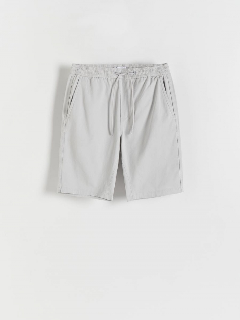 Reserved Regular jogger shorts Głęboka Szare | WRFHJIQ-79