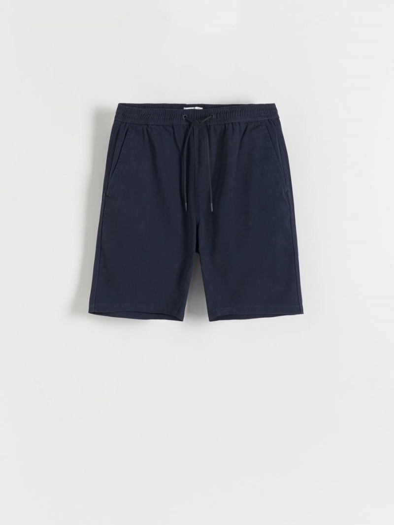 Reserved Regular jogger shorts Granatowe | CQTSKYA-30