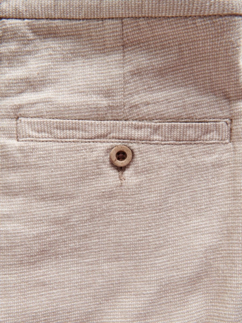 Reserved Regular linen blend shorts Beżowe | EDYKARC-53