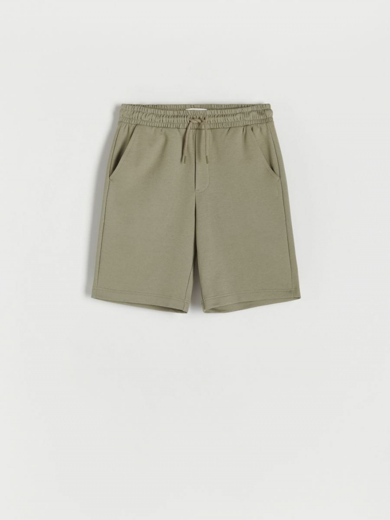 Reserved Regular shorts Khaki | HBZFYDU-93