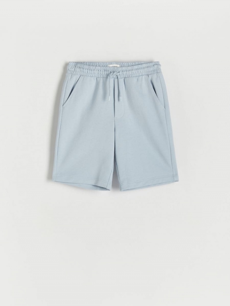 Reserved Regular shorts Niebieskie | IMUWKPN-51