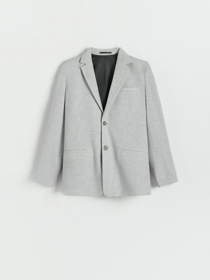 Reserved Slim fit blazer Głęboka Szare | OPLCTEM-70