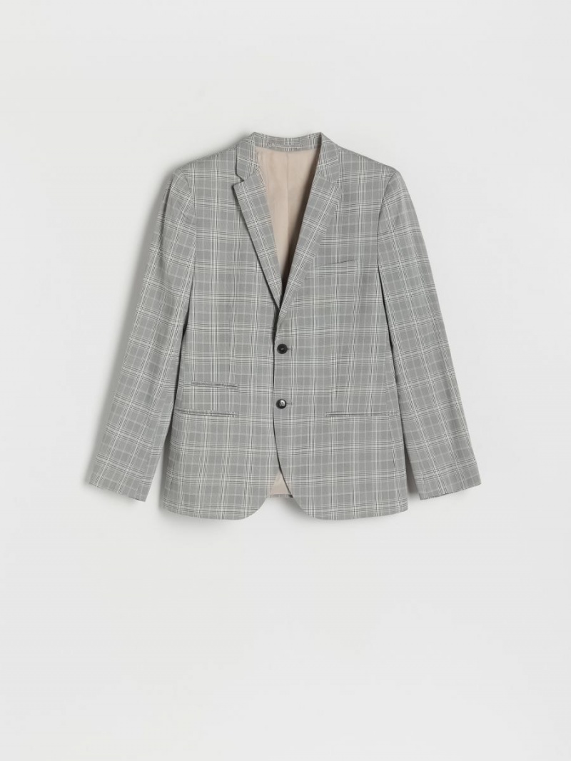 Reserved Slim fit check blazer Kolorowe | BKVRMZN-16