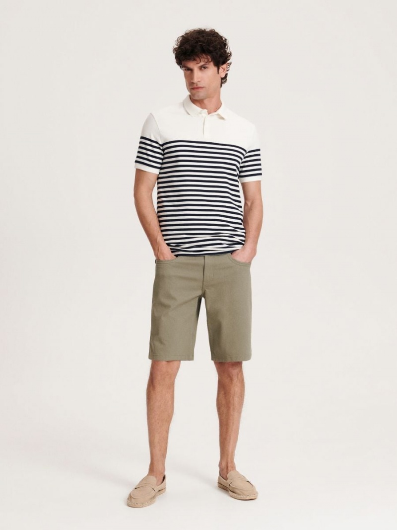 Reserved Slim fit shorts Khaki | EFYODBQ-30