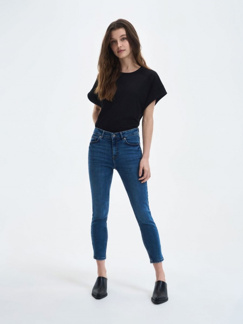 Reserved Slim jeans Niebieskie | CFERTOS-06