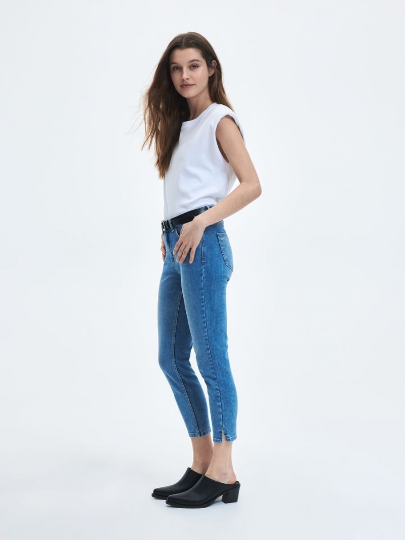 Reserved Slim jeans Niebieskie | IRHNFVE-48