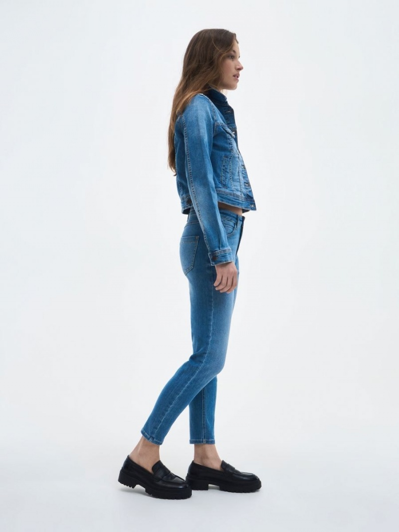 Reserved Slim jeans Niebieskie | SKMUFIG-86