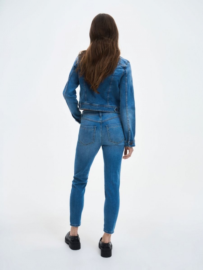 Reserved Slim jeans Niebieskie | SKMUFIG-86