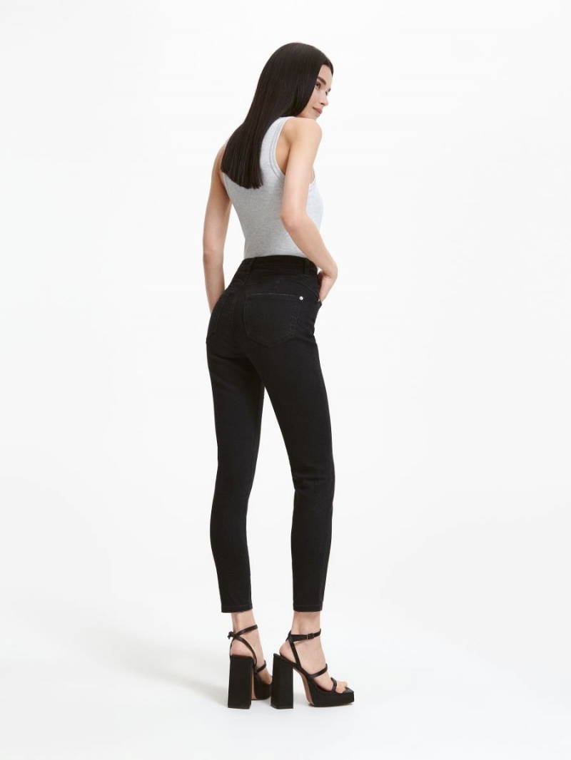 Reserved Slim push up jeans Czarne | VXWMRSY-60