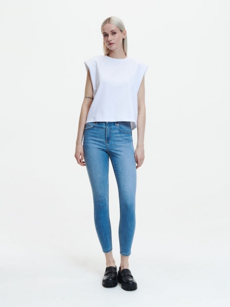 Reserved Slim push up jeans Niebieskie | GXSAMFZ-30