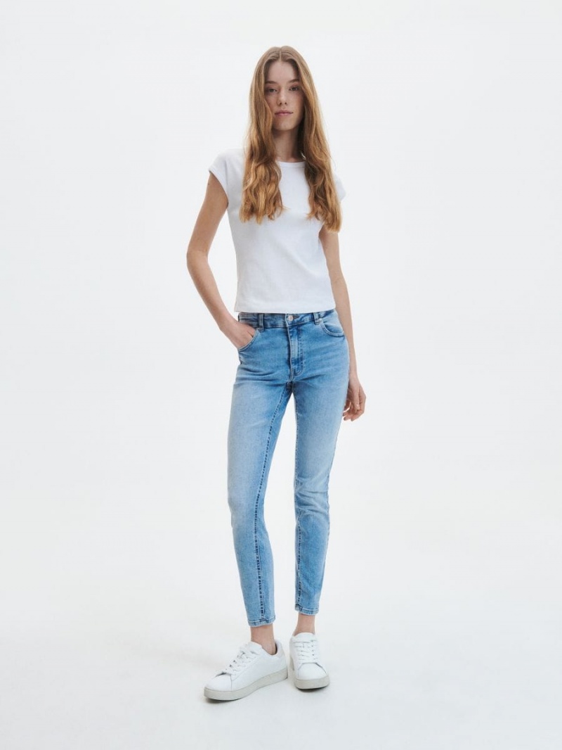 Reserved Slim push up jeans Niebieskie | FJHWNYT-25