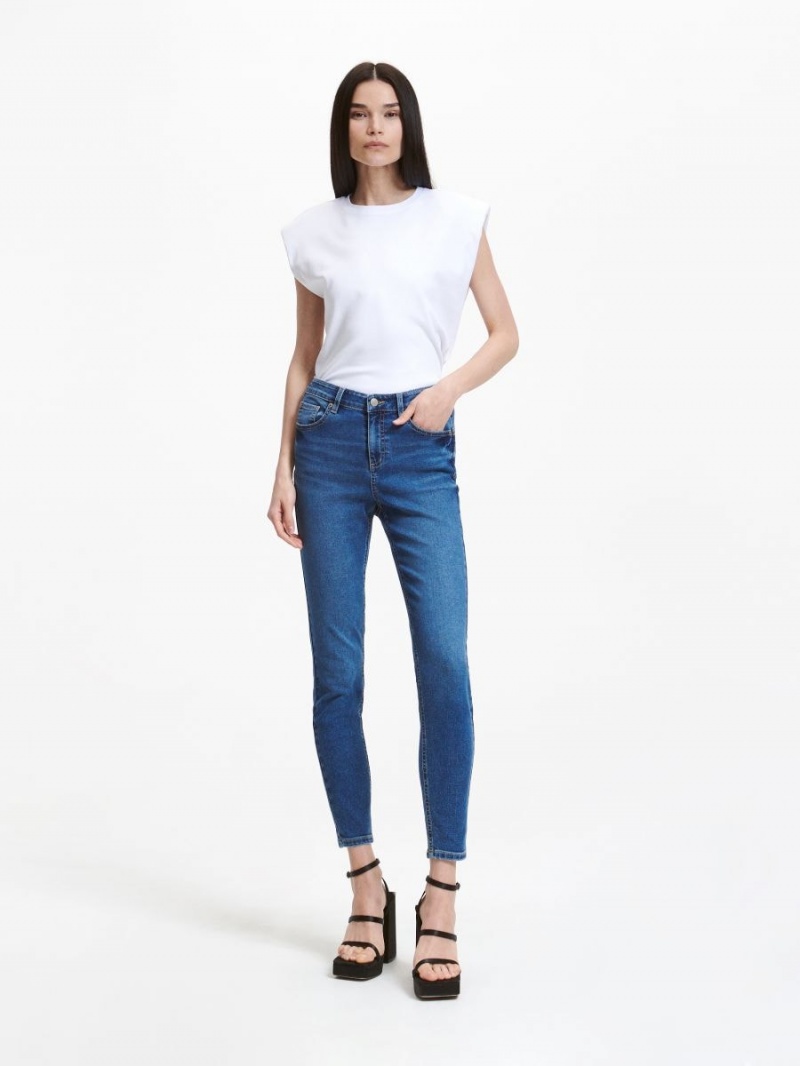 Reserved Slim push up jeans Niebieskie | IVQPEBH-89