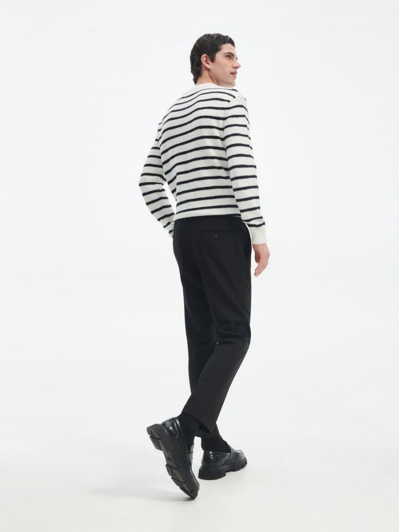 Reserved Stripe jumper Białe | IQSPCUD-21