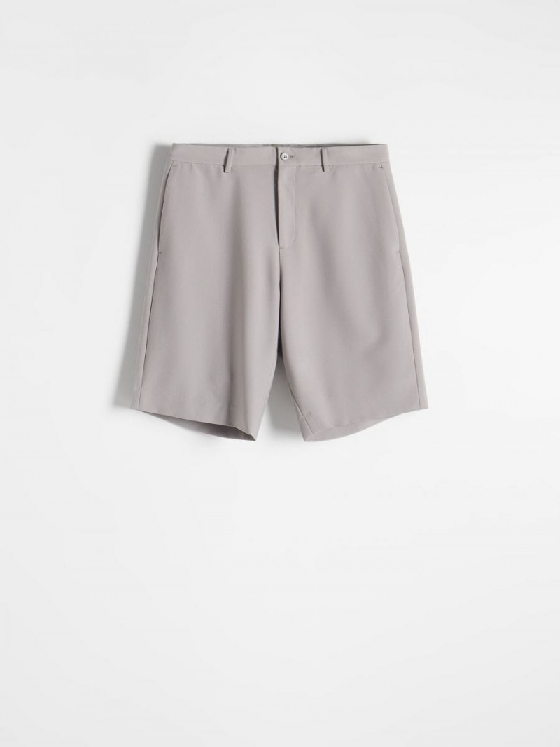 Reserved Szerokie leg shorts Głęboka Szare | TWHFOQC-05