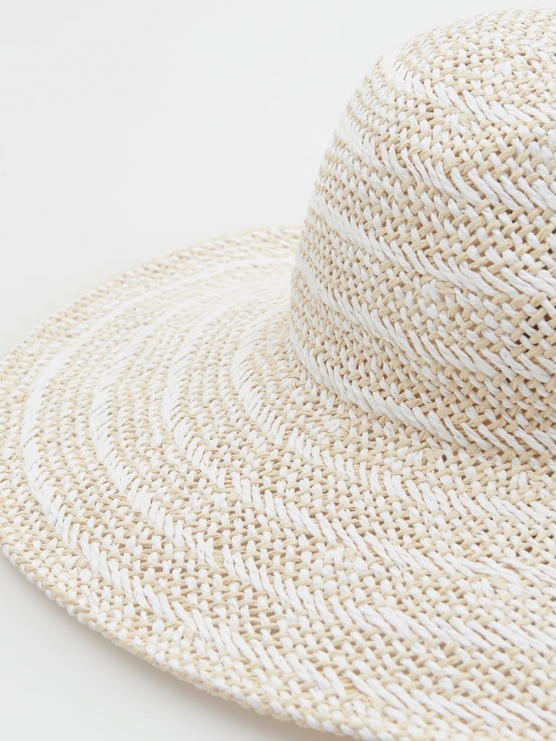 Reserved Woven hat Ivory | FBGSWZK-31