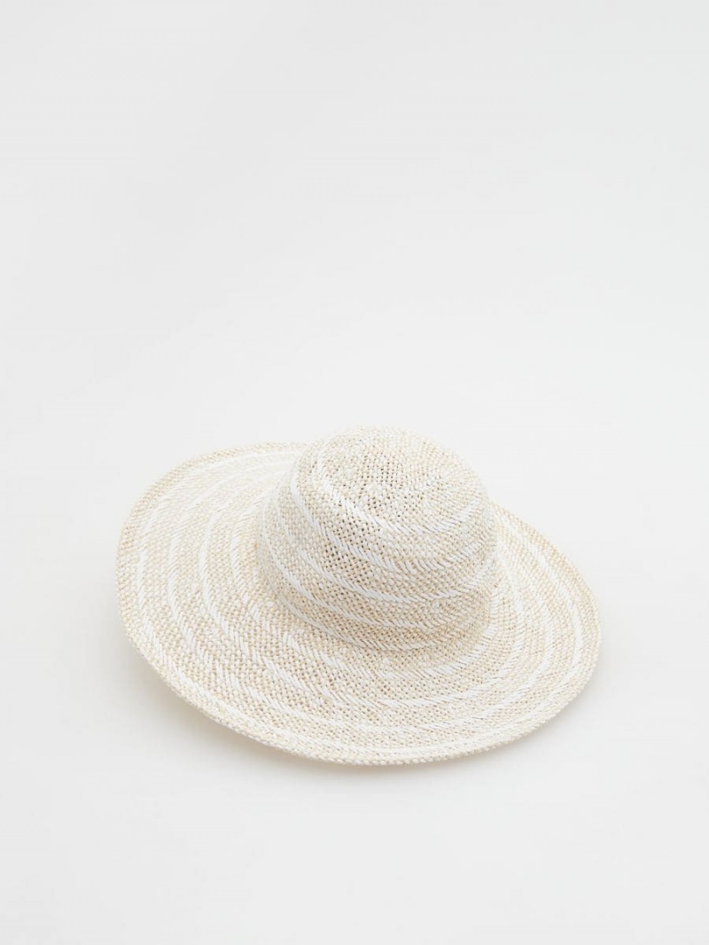 Reserved Woven hat Ivory | FBGSWZK-31