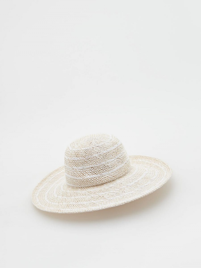 Reserved Woven hat Ivory | FBGSWZK-31