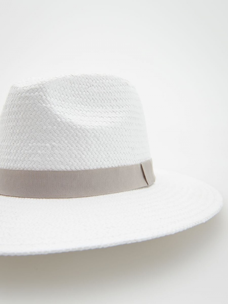 Reserved Woven hat Ivory | LFNRZTX-24