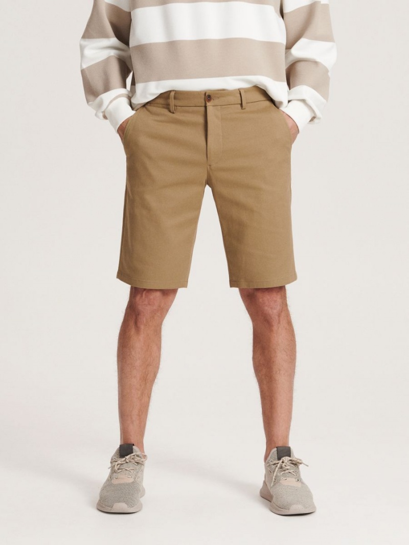 Reserved slim shorts Beżowe | WCVSPMI-46