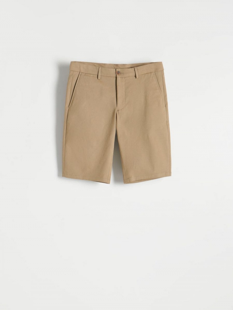 Reserved slim shorts Beżowe | WCVSPMI-46